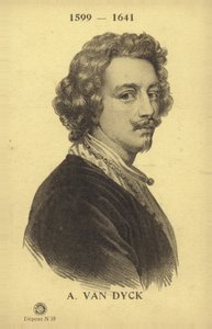 Anthony van Dyck, flaamilainen taidemaalari (litografia) tekijältä French School