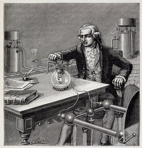 Antoine Laurent de Lavoisier (1743-1794) johti koetta – Emile Desbeaux