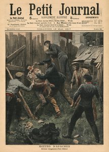 Apache-käyttäytyminen, kuva Le Petit Journalista, liitekuva, 19. toukokuuta 1907 tekijältä French School