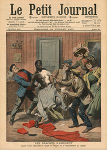 Apassit pitävät hauskaa, kuvitus "Le Petit Journalista", liitekuva, 28. heinäkuuta 1907 tekijältä French School