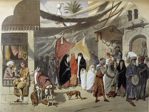 Arabiavioliitto Kairossa - ""modernissa Egyptissä"", kirjoittanut Henri de Amount, v.1870 tekijältä French School