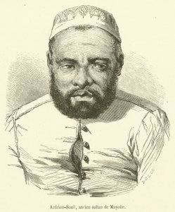 Adrian-Souli, Mayotten muinainen sulttaani (kaiverrus) tekijältä French School