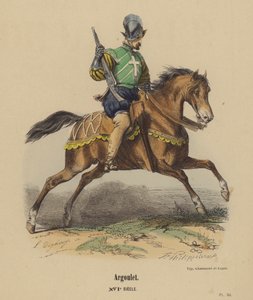 Argoulet, XVIth Century (värillinen kaiverrus) tekijältä French School