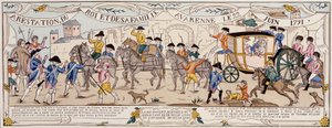 Kuninkaan ja hänen perheensä pidätys Varennesissa 22. kesäkuuta 1791 tekijältä French School