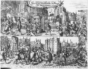 Concino Concinin, Marquisin ja Ancren marsalkka pidätys, oikeudenkäynti ja kidutus 24. huhtikuuta 1617 tekijältä French School