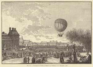 Charlesin ja Robertin taivaaseenastuminen Tuileries