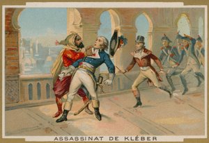 Ranskan joukkojen komentajan Jean-Baptiste Kleberin murha Egyptissä, Kairo, 1800 tekijältä French School