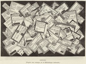 Assignats. Assignats, Ranskan vallankumouksen valuutta (kaiverrus) tekijältä French School