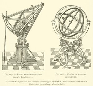 Tähtitieteelliset instrumentit (kaiverrus) tekijältä French School