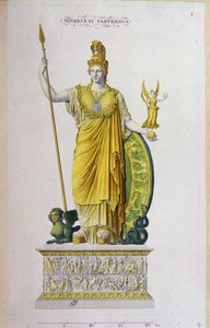 Athena Parthenos, patsas Parthenonista, Ateena (värikaiverrus) tekijältä French School