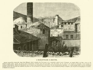 Augusteum, Augustuksen temppeli ja Rooma, Ankara, Turkki (kaiverrus) tekijältä French School