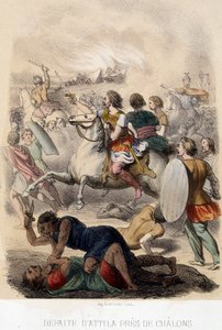 Barbarian Invasions - Attilan tappio lähellä Chalonsia tekijältä French School