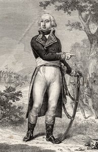 Barthelemy Louis Scherer (1747-1804) Louis Blancin (1811-82) teoksesta "Histoire de la Revolution Francaise". tekijältä French School