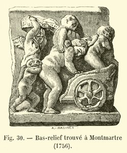 Montmartresta löydetty bareljeef, 1756 tekijältä French School