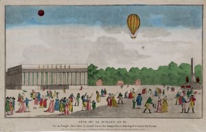 Bastille-päivä, Pariisi, 14. heinäkuuta 1801 (käsinvärinen kaiverrus) tekijältä French School
