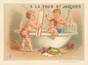 Kylpyaika (chromolitho) tekijältä French School