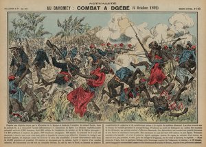 Dgeben taistelu, Dahomey, toinen Ranskan ja Dahomean sota, 4. lokakuuta 1892 tekijältä French School