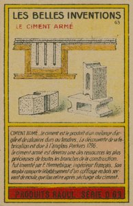 Kaunis keksintökortti, teräsbetoni tekijältä French School