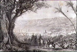 Beirut 1860-luvulla (kaiverrus) tekijältä French School