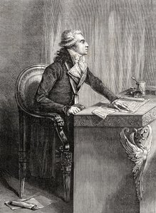 Bertrand Barere de Vieuzac Louis Blancin (1811-82) "Histoire de la Revolution Francaisesta" tekijältä French School