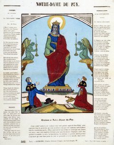Black Virgin: Oration in Notre-Dame du Puy - kuva Epinalista, n.d. tekijältä French School