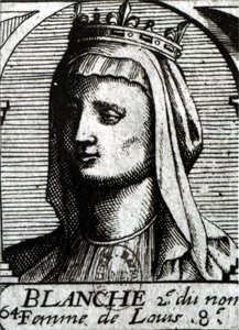 Kastilian Blanche (1188-1252) Ranskan kuningatar tekijältä French School