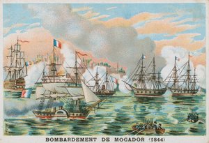 Ranskalaiset pommittivat Mogadorin, Marokon, 1844 tekijältä French School