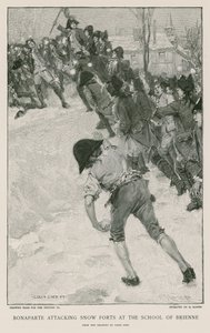Bonaparte hyökkää lumilinnoituksia vastaan Briennen koulussa tekijältä French School