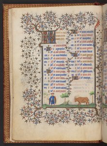 Book of Hours, Lisää MS 32454 f.3v, Ranska tekijältä French School