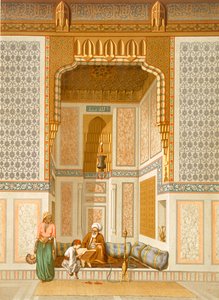 Bordeynyn moskeija, Kairo (väri litho) tekijältä French School