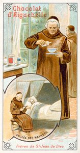 Pyhän Johanneksen sairaanhoitajaveljet (chromolitho) tekijältä French School
