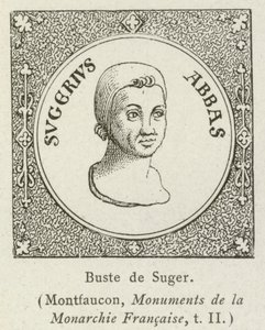 Buste de Suger (kaiverrus) tekijältä French School