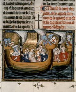Seitsemäs ristiretki: Ludvig IX lähtee seitsemänteen ristiretkeen (1248-54). tekijältä French School