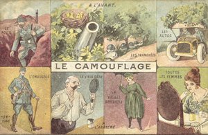 Naamiointi (väri litho) tekijältä French School