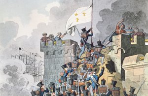 Algerin keisarien linnoituksen valtaus vuonna 1830 tekijältä French School