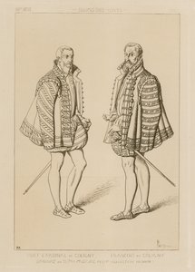 Kardinaali Odet de Coligny (1517–1571) ja Francois de Coligny (1557–1591) tekijältä French School