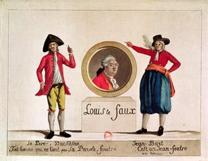 Ludvig XVI:n karikatyyri Louis le Faux, Le Pere Duchesne, kesäkuu 1791 tekijältä French School