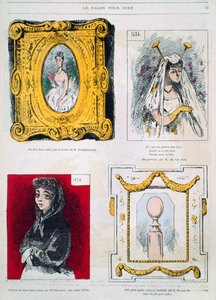 Karikatyyrit maalareista, Franz Xavier Winterhalter, Glaize Fils, kuvitus Le Salon pour Riresta tekijältä French School