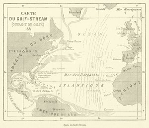 Carte du Gulf-Stream (kaiverrus) tekijältä French School