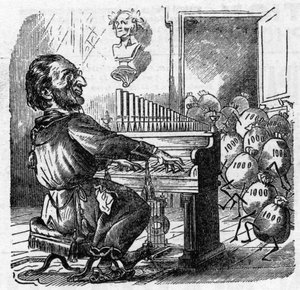 Sarjakuva saksalaissäveltäjä Richard Wagnerin (1813-1883) tekijältä French School