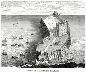 Northman Sea-kuninkaan linna, noin 1880 tekijältä French School