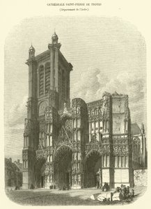 Saint-Pierre Cathedral of Troyes, Department of Aube (kaiverrus) tekijältä French School