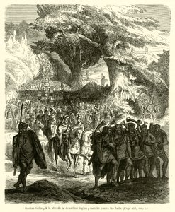 Cestius Gallus, kahdennentoista legioonan kärjessä, marssi juutalaisia ​​vastaan ​​(kaiverrus) tekijältä French School
