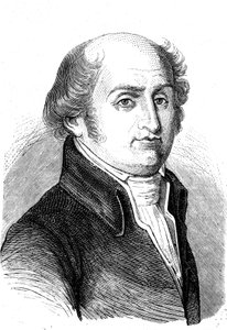 Charles Gilbert ROMME (1750-1795), ranskalainen matemaatikko, vallankumouksellinen ja poliitikko. Kaiverrus 1868 tekijältä French School