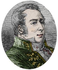 Charles Augustin (Charles-Augustin) Coulomb (1736-1806), tiedemies, insinööri, fyysikko - Kaiverrus Alexis Clercin teokseen "Sciences à la gratete de tous - physics et chimie populaires" - 1800-luvun loppu - Yksityinen kokoelma tekijältä French School