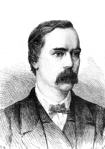 Charles BRIGHT (1832-1888), englantilainen insinööri, transatlanttisen lennätinkaapelin asennus. Kaiverrus 1868 tekijältä French School
