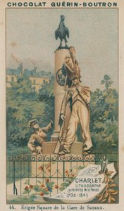 Charlet, litografi ja sotilaallinen taidemaalari, 1792-1845, Erigee Square de la Gare de Sceaux tekijältä French School