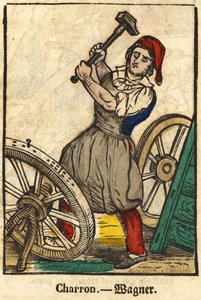 Charron (joka valmistaa kärryjä); Kauppasarja, kuva 1800-luvun Epinalista. tekijältä French School