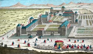 Chateau de Vincennes lähellä Pariisia - 1700-luvulla tekijältä French School