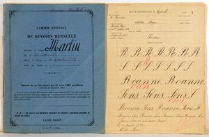 Lasten harjoituskirja Epineuilin koulusta, 1892 tekijältä French School